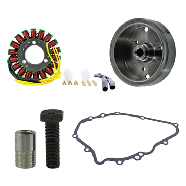 Kimpex HD Flywheel, Flywheel Puller, Gasket & Generator Stator Kit 345093