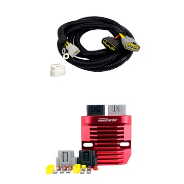 Kimpex HD Machined Aluminum Series Regulator and Bypass Harness Fits Arctic cat, Fits Triumph - 345393