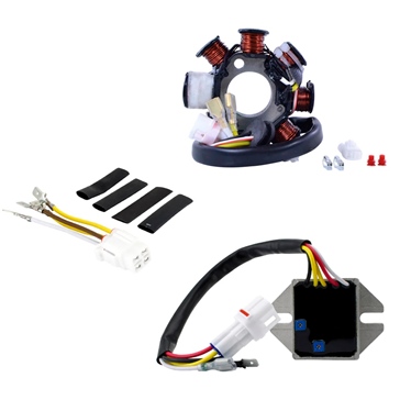Kimpex HD 100W AC to DC Conversion Kit Stator and Regulator Fits Husqvarna - 345456