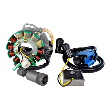 Kimpex HD Stator 200W, Regulator Rectifier, Ignition Coil and Flywheel Puller Kit Fits Yamaha - 345501