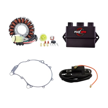 Kimpex HD Stator, CDI Box, Ignition Coil and Gasket Kit Fits Yamaha - 345516
