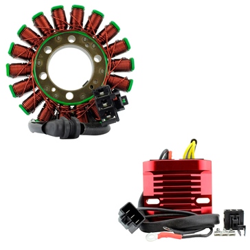 Kimpex HD Generator Stator & Aluminum Mosfet Voltage Regulator Kit Fits Triumph - 345520
