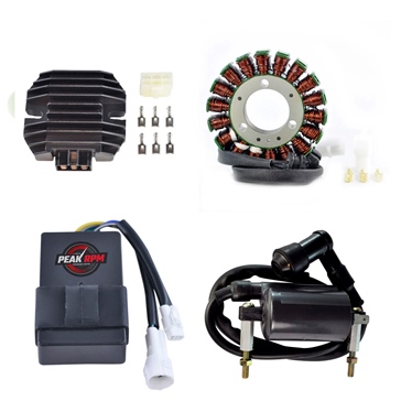 Kimpex HD Stator, CDI Box, Regulator and Ignition Coil Kit Fits Kawasaki - 345523