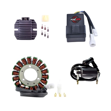 Kimpex HD Stator, CDI Box, Regulator and Ignition Coil Kit Fits Kawasaki - 345537