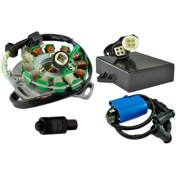 Kimpex HD Stator 100W, PeakRPM CDI, Ignition Coil and Puller Fits Yamaha - 345542