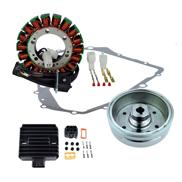 Kimpex HD Stator, Regulator, Improved Magneto Flywheel and Crankcase Cover Gasket Kit Fits Suzuki - 345545