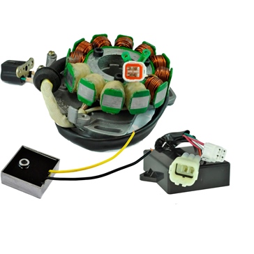 Kimpex HD Stator 200W, Voltage Regulator, CDI Box Kit Fits Yamaha - 345566