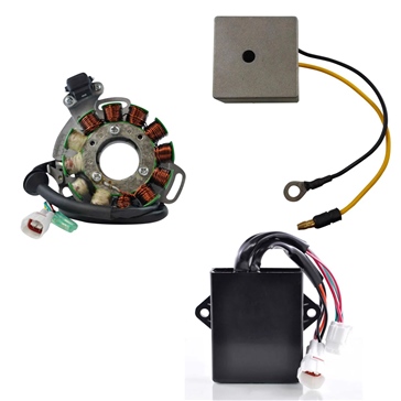 Kimpex HD Stator 200W, Voltage Regulator, CDI Box Kit Fits Yamaha - 345578