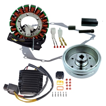 Kimpex HD Stator, Mosfet Regulator, Improved Magneto Flywheel, puller and Gasket Fits Suzuki - 345583