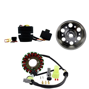 Kimpex HD Stator 300W, Regulator and Flywheel Kit Fits Yamaha - 345592