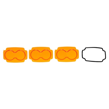 Ensemble lentille Ambre avec joint 2"X3" Mojave Tiger Lights