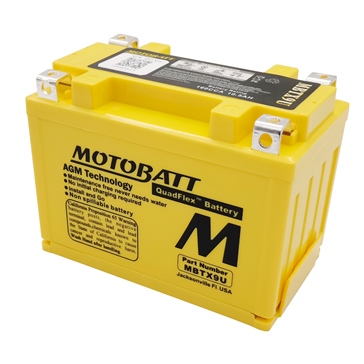 Motobatt Quadflex AGM Battery MBTX9U
