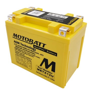 Motobatt Quadflex AGM Battery MBTX12U