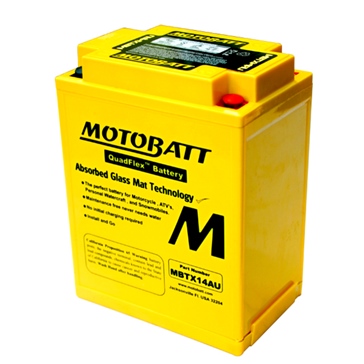 Motobatt Batterie AGM Quadflex MBTX14AU