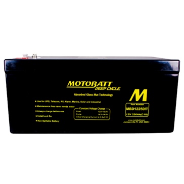 Motobatt Batterie AGM à décharge profonde MBD12250IT
