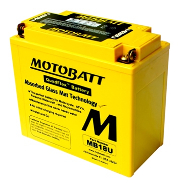 Motobatt Quadflex AGM Battery MB18U