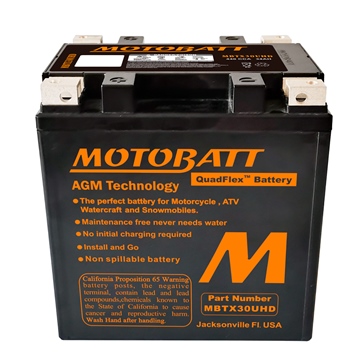 Motobatt Quadflex AGM Battery MBTX30UHD