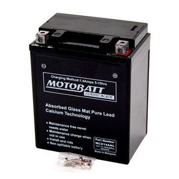 Motobatt Classic Black Battery MCX14AHL