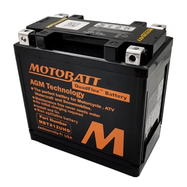 Motobatt Batterie AGM Quadflex MBTX12UHD
