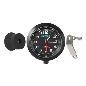 Oxford Products Anaclock Weather Resistant Clock Motorcycle - 371249