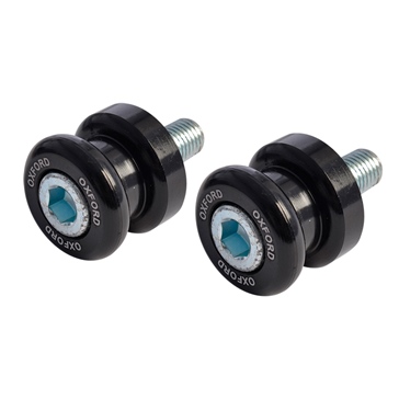 Oxford Products Rotating Spools Black - M10 x 1.25mm