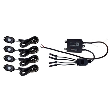 Quake LED Ensemble de lumières Rock RVB/Blanc