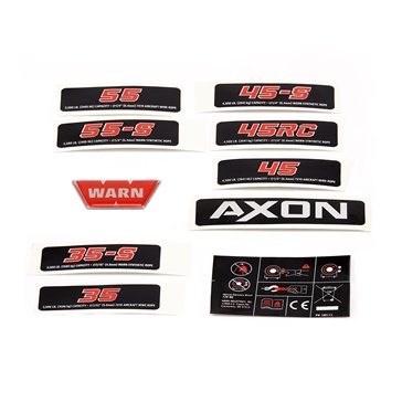 Warn Étiquette de treuil Axon
