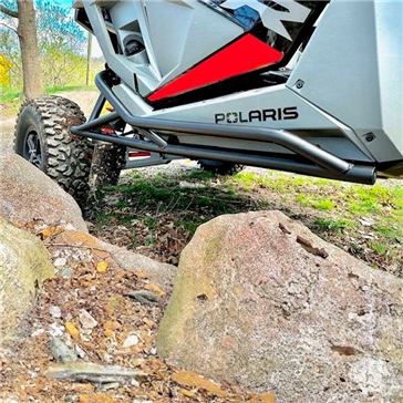 EXTREME METAL PRODUCTS Rocker Knockers with Tree Kickers Nerf Bars Fits Polaris