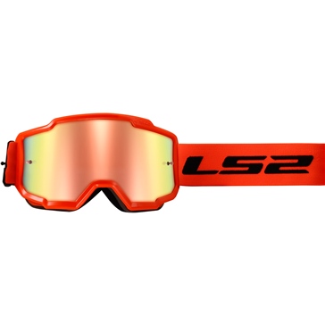 LS2 Lunette Charger Noir, Orange haute visibilité
