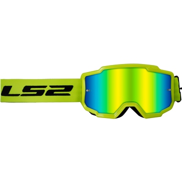 LS2 Charger Plus Goggle Black, High visibility Yellow