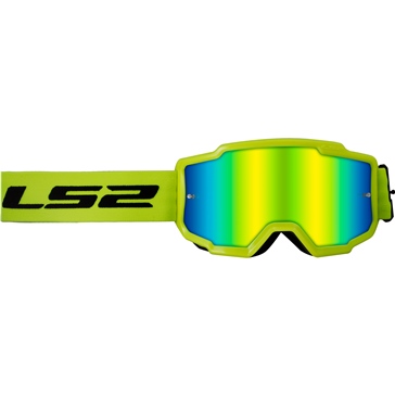 LS2 Lunette Charger Plus Noir, Jaune haute visibilité