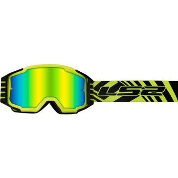 LS2 Charger Pro Goggle Black, High visibility Yellow