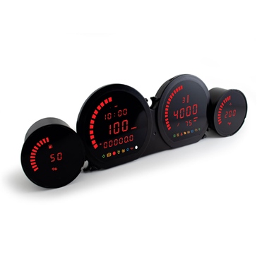 Koso HD-03L LCD Gauge Kit Motorcycle - 405120