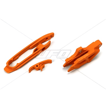 Ufo Plast Chain Guide & Slider Chain with swingarm
