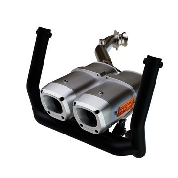 RJWC Dual Exhaust with Bumper Fits Can-am