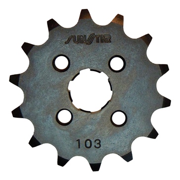 Sunstar Countershaft sprocket 420 - Fits Honda - Front