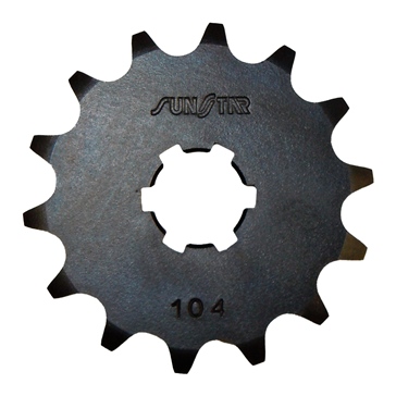 Sunstar Countershaft sprocket 420 - Fits Kawasaki - Front