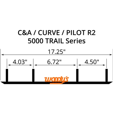WOODYS Carbide Runner Ski Curve