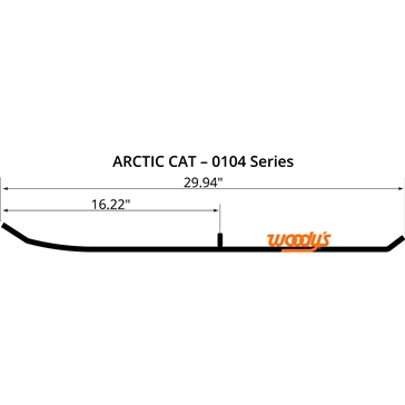 WOODYS Lisse au carbure pour surface dur Arctic cat