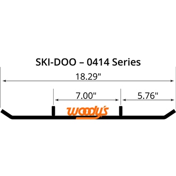 WOODYS Lisse au carbure pour surface dur Ski-doo