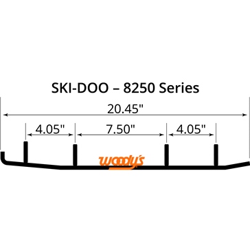WOODYS Lisse au carbure pour surface dur Composite Flex - Ski-doo