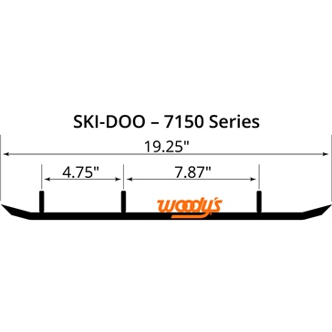 WOODYS Carbide Runner Fits Ski-doo