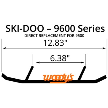 WOODYS Ace Carbide Runner Pilot X, Pilot 6.9, Pilot 5.7 SL, Pilot 5.7 SLT, Pilot 5.7, Pilot X 5.7 R, Pilot 7.4, Pilot DS, Pilot DS-2, Pilot DS-3, Pilot DS-4, Pilot RX, Blade XC, Blade DS - Fits Ski-doo