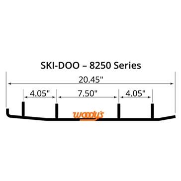 WOODYS Carbide Runner Fits Ski-doo
