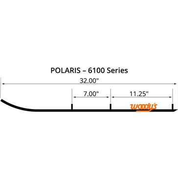 WOODYS Lisse au carbure standard Polaris