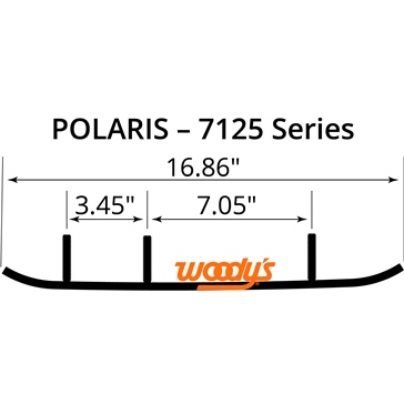 WOODYS Carbide Runner Rush, IQ Trak, IQ Trak Dual, Accu-trak Dual Runner - Fits Polaris