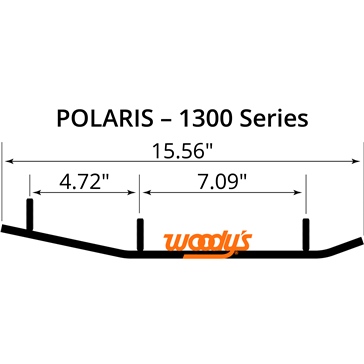 WOODYS Carbide Runner Fits Polaris