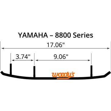 WOODYS Lisse au carbure pour surface dur Mountain - Yamaha