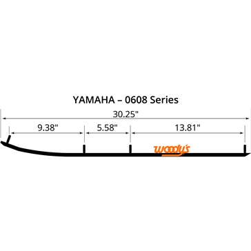 WOODYS Lisse au carbure Extender Trail III Yamaha