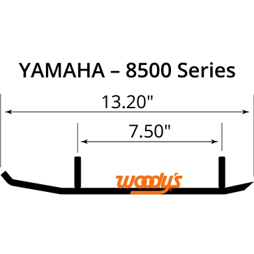 WOODYS Extender Trail III Carbide Runner Gen l Tuner, Gen ll Tuner, Gen lll Tuner - Fits Yamaha